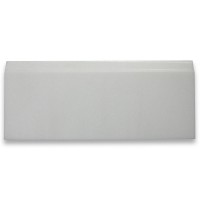 Thassos White Marble Baseboard Trim Molding 5x12 Honed